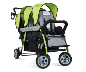 Foundations The Trio Sport Triple Tandem Stroller, Lime